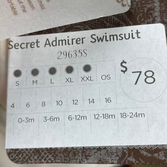 NWT Matilda Jane Secret Admirer Yellow Floral One Piece Swimsuit Size L‎ - Picture 7 of 8